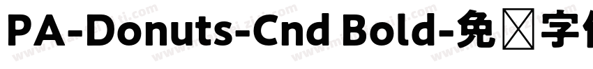 PA-Donuts-Cnd Bold字体转换